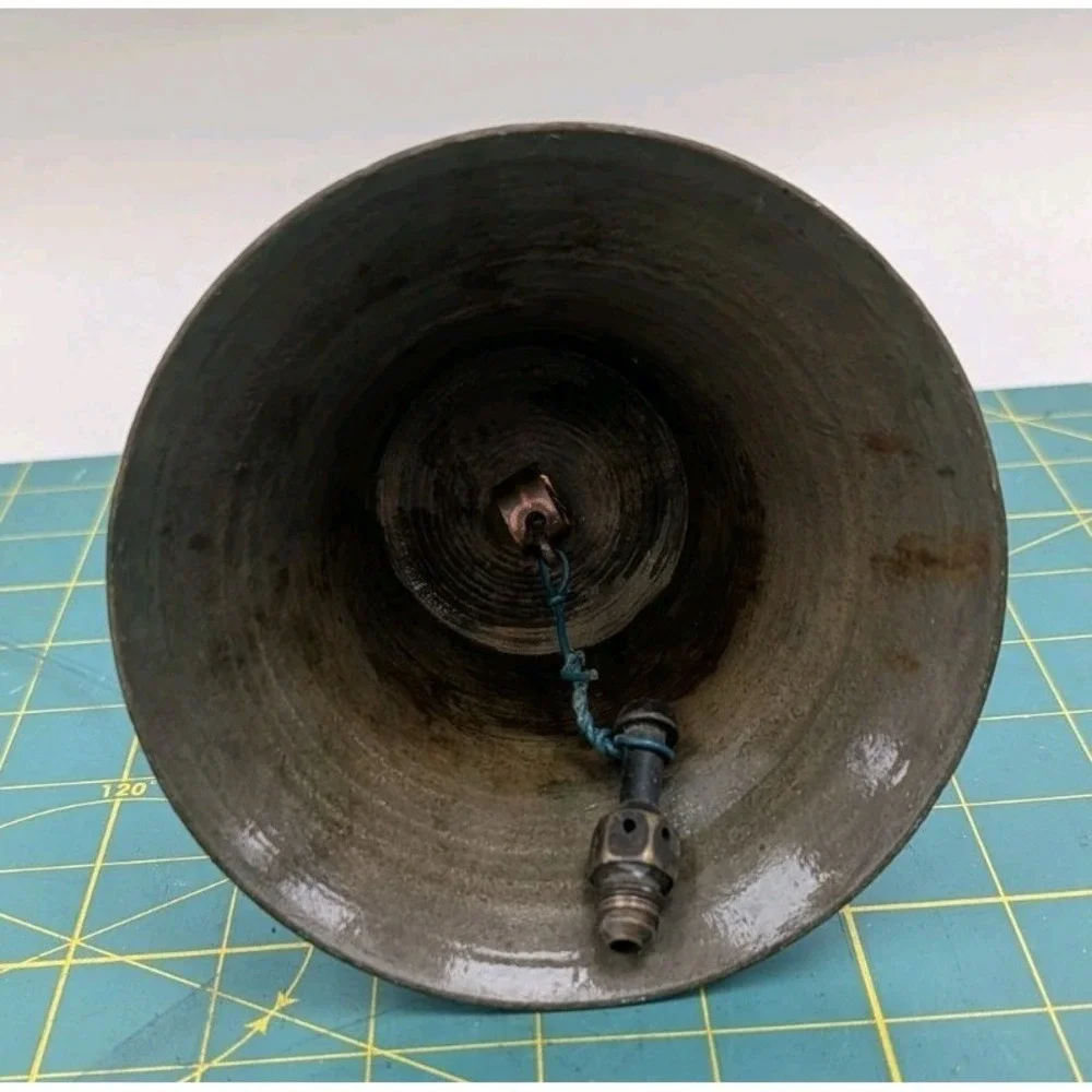 Vintage Brass School Bell 8